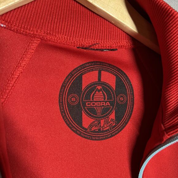 BC Ethic 68 Caroll Shelby Cobra Track Jacket SMALL Red Full Zip Racing Mustang - Picture 6 of 13